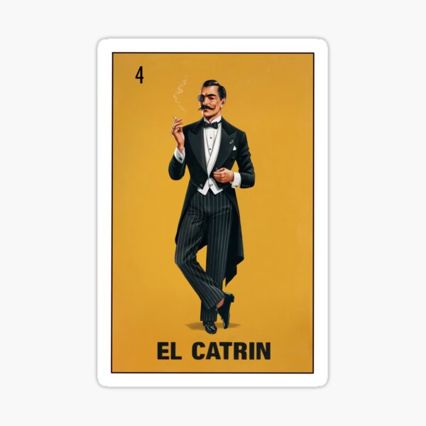 Item preview, El Catrin (The Dandy) Loteria Card 04 designed and sold by matteflor.