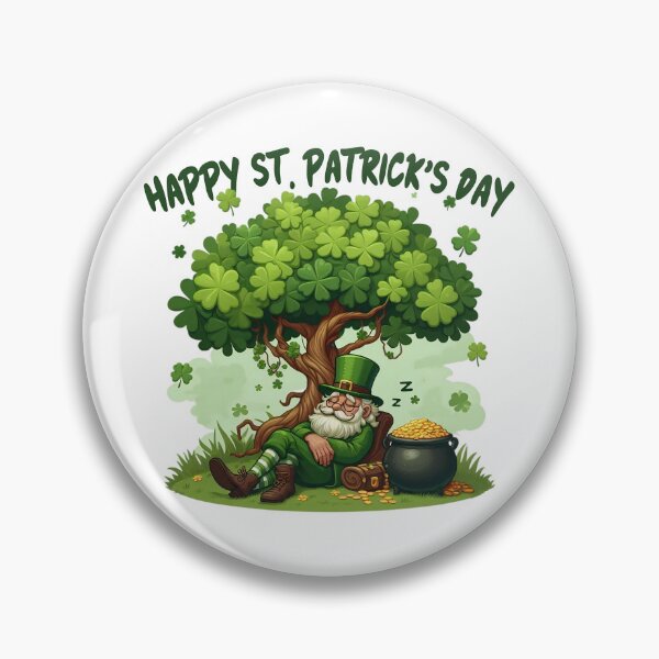 Item preview, Happy St Patricks Day Leprechaun Under Shamrock Canopy  designed and sold by HolidayT-Shirts.