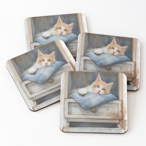 Item preview, Cat In Drawer designed and sold by prettykaler.