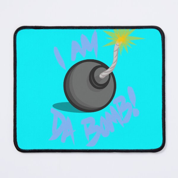 Item preview, I Am Da Bomb Baby Blue Font Design designed and sold by EZPAINT.
