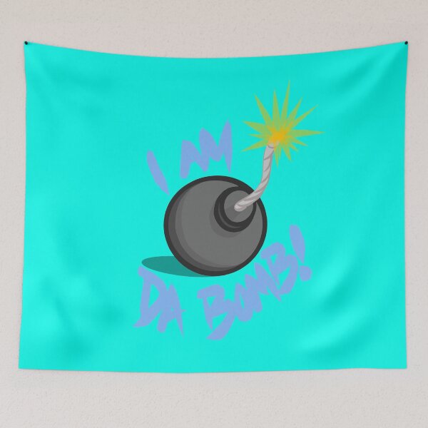 Item preview, I Am Da Bomb Baby Blue Font Design designed and sold by EZPAINT.