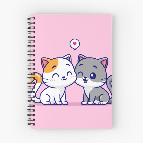 Item preview, Cute Cat Couple Playing Cartoon Vector Icon Illustration designed and sold by hjian8219.