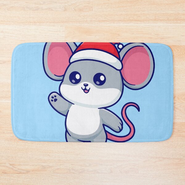 Item preview, Cute Mouse Wearing Beanie Hat Winter Cartoon Vector Icon Illustration designed and sold by hjian8219.