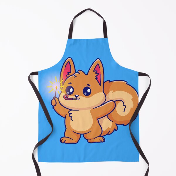 Item preview, Cute Squirrel Playing with Fireworks Cartoon Vector Icon Illustration designed and sold by hjian8219.