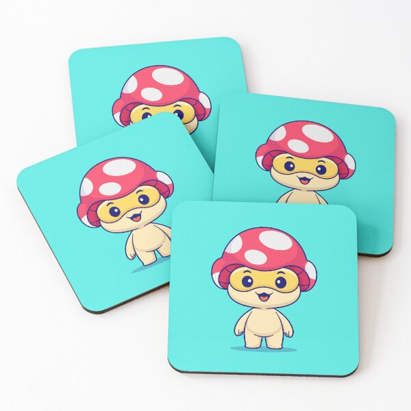 Item preview, Cute Mushroom Kid Wearing Glasses Cartoon Vector Icon Illustration designed and sold by hjian8219.