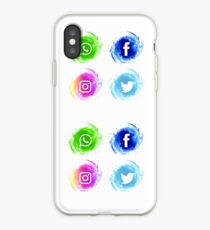 social networks iPhone Case