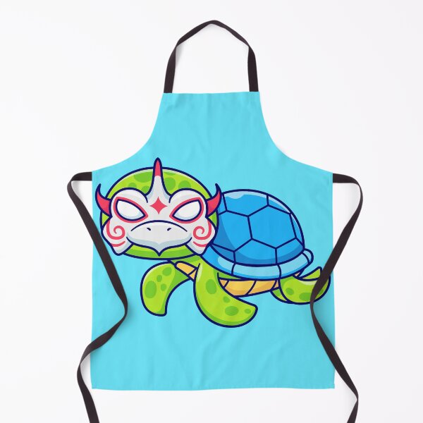 Item preview,  Cute Turtle with Kitsune Mask Cartoon Vector Icon Illustration designed and sold by hjian8219.