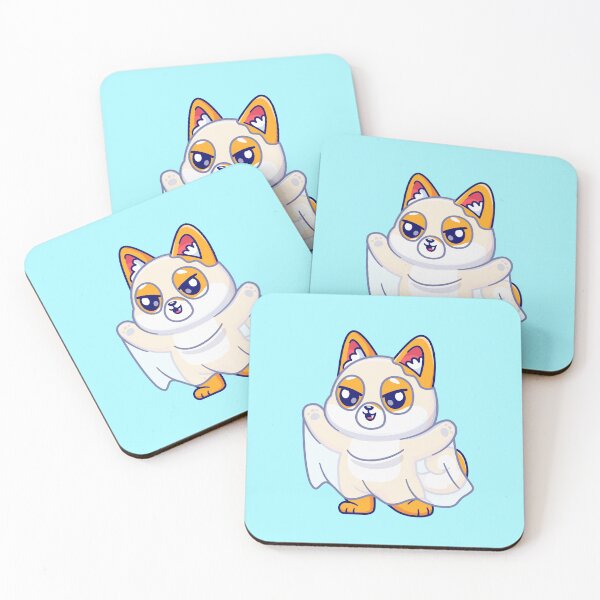 Item preview, Cute Shiba Inu Dog Ghost Cartoon Vector Icon Illustration designed and sold by hjian8219.