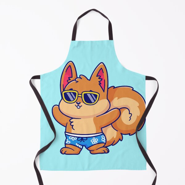 Item preview, Cute Squirrel Waving Hand Summer Cartoon Vector Icon Illustration designed and sold by hjian8219.