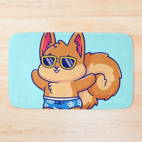 Item preview, Cute Squirrel Waving Hand Summer Cartoon Vector Icon Illustration designed and sold by hjian8219.
