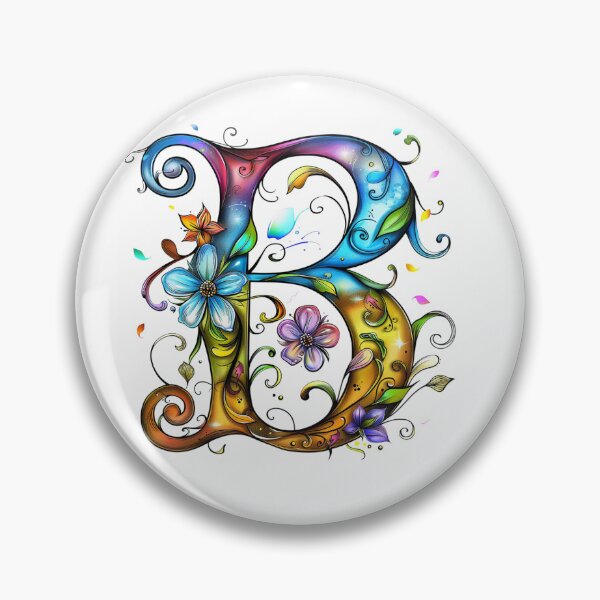 Item preview, Whimsical Monogram Letter B designed and sold by Boddicca.