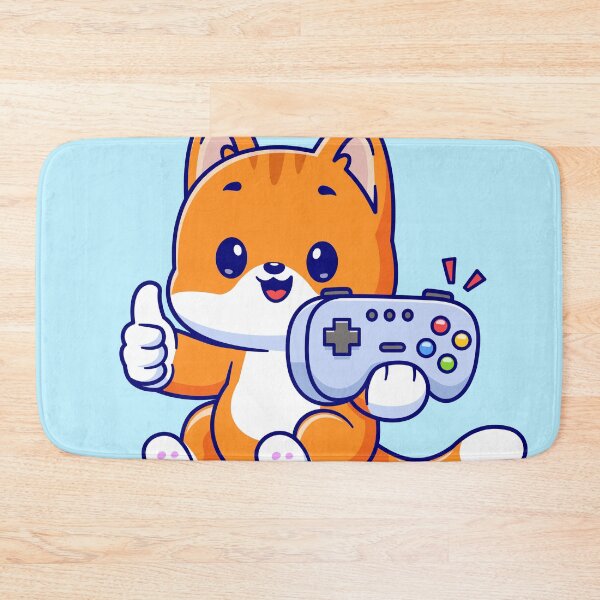 Item preview, Cute Cat Gaming Thumbs Up Cartoon Vector Icon Illustration designed and sold by hjian8219.