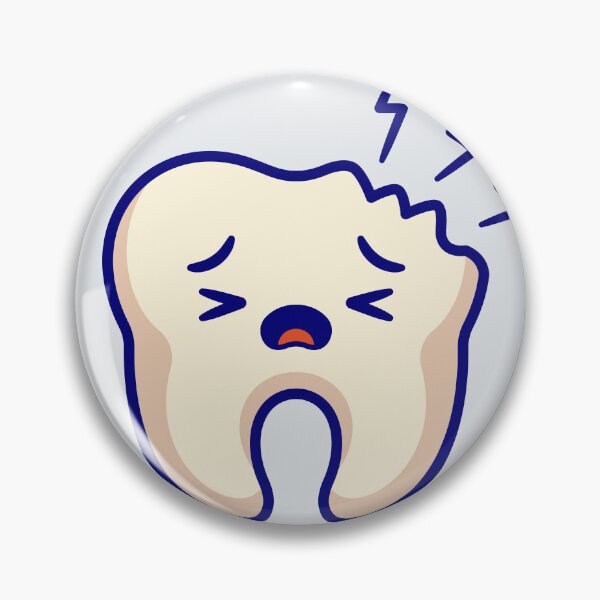 Item preview, Cute Broken Tooth Cartoon Vector Icon Illustration designed and sold by hjian8219.