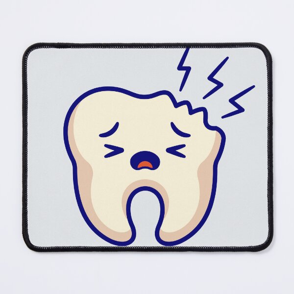 Item preview, Cute Broken Tooth Cartoon Vector Icon Illustration designed and sold by hjian8219.