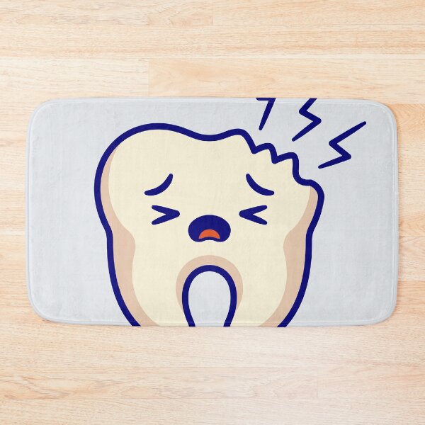 Item preview, Cute Broken Tooth Cartoon Vector Icon Illustration designed and sold by hjian8219.