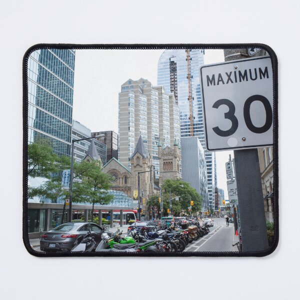 Item preview, Bustling Downtown Toronto Street and Skyline designed and sold by bayviewmedia.