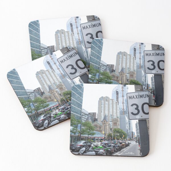 Item preview, Bustling Downtown Toronto Street and Skyline designed and sold by bayviewmedia.