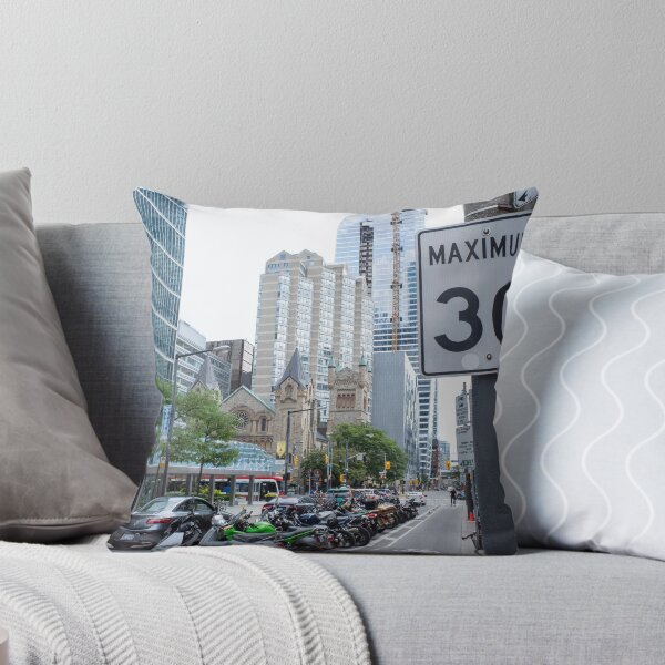 Item preview, Bustling Downtown Toronto Street and Skyline designed and sold by bayviewmedia.