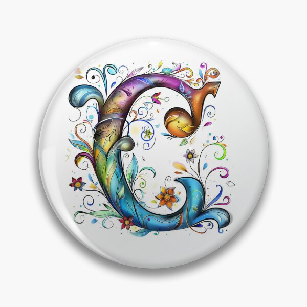 Item preview, Whimsical Monogram Letter C designed and sold by Boddicca.