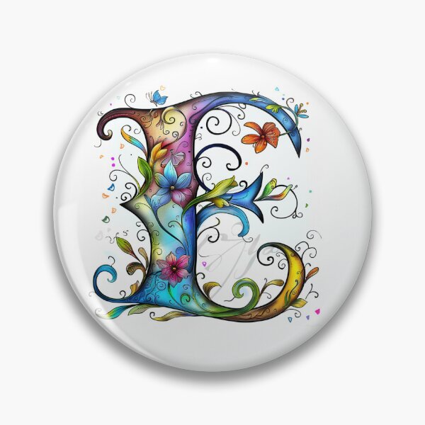 Item preview, Whimsical Monogram Letter E designed and sold by Boddicca.