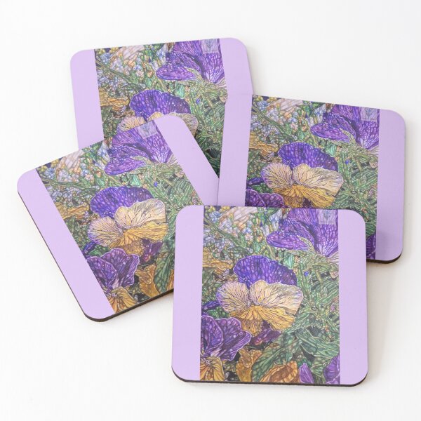 Item preview, Purple and Yellow Pansies Bold Floral designed and sold by FloresInColor1.