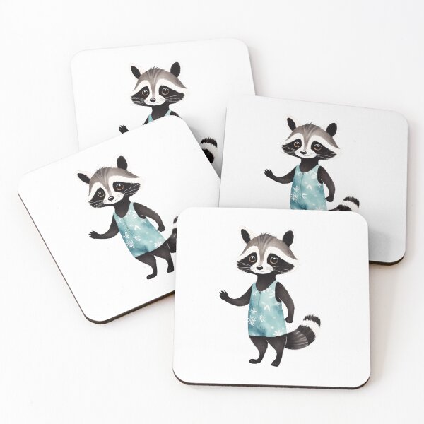 Item preview, Watercolor Raccoon Adventure designed and sold by Victoria Riabov.