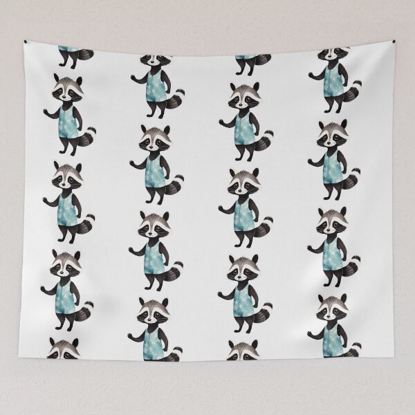 Item preview, Watercolor Raccoon Adventure designed and sold by Victoria Riabov.