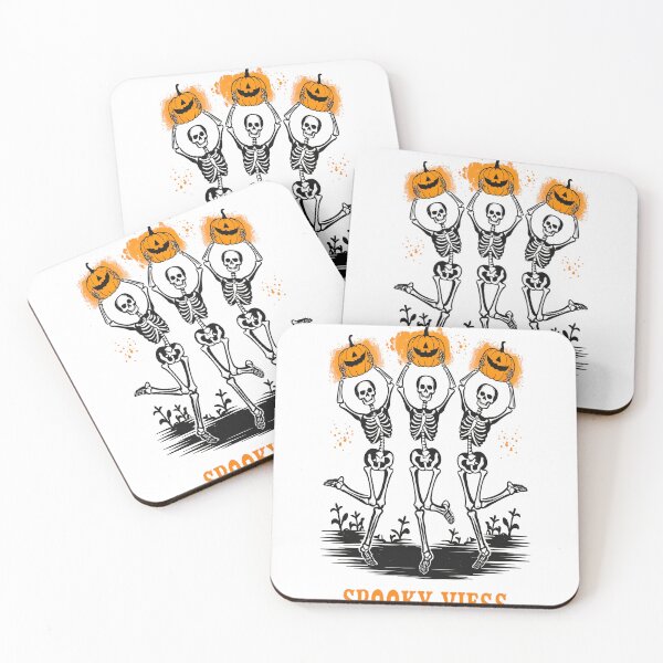 Item preview, Spooky Vibes Halloween Dancing Skeletons designed and sold by Mosaic-97.