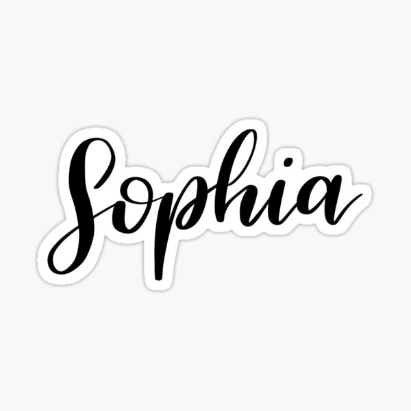 Sophia Sticker By Ellietography Redbubble