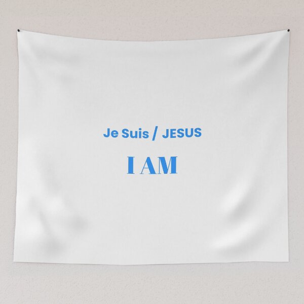 Item preview, Je Suis Jesus I AM blue designed and sold by KATKattalestv.
