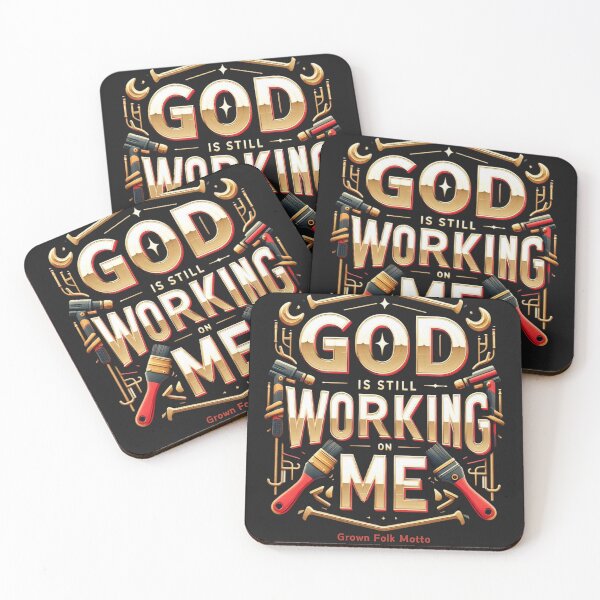 Item preview, God is Still Working on Me  designed and sold by GrownFolkMotto.