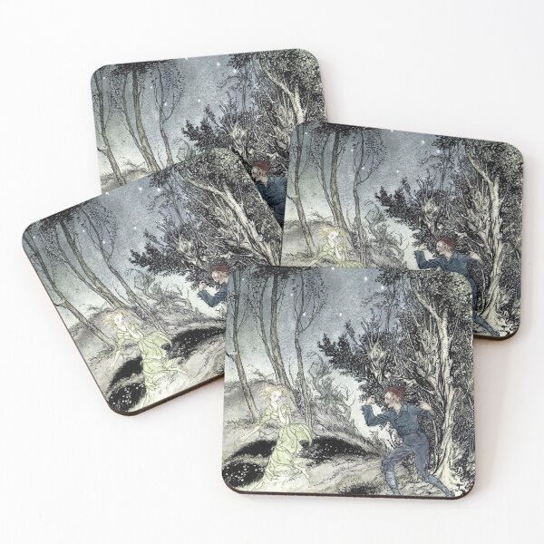 Item preview, Peer Follows The Woman in Green - Peer Gynt - Arthur Rackham designed and sold by forgottenbeauty.