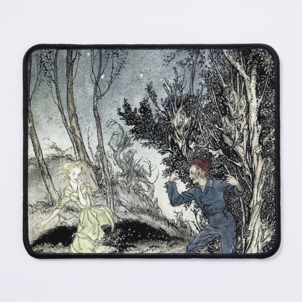 Item preview, Peer Follows The Woman in Green - Peer Gynt - Arthur Rackham designed and sold by forgottenbeauty.