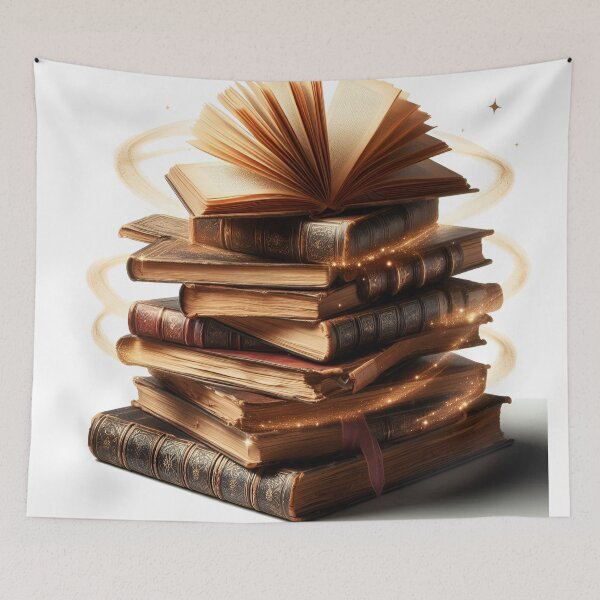 Item preview, Antique Pages: A Stacked Collection of Old Books designed and sold by daruneenok.
