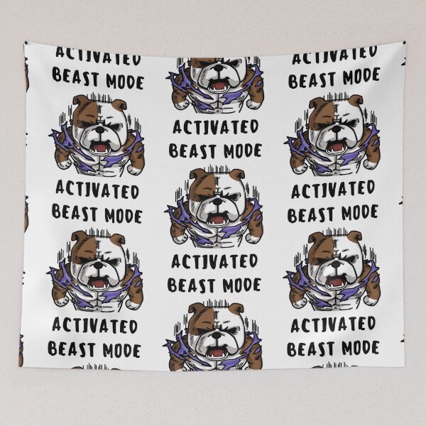 Item preview, Beast Mode Activated Bulldog  designed and sold by Hustlercredo.