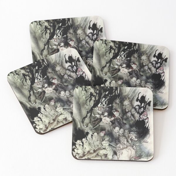 Item preview, Mountain Trolls - Peer Gynt - Arthur Rackham designed and sold by forgottenbeauty.