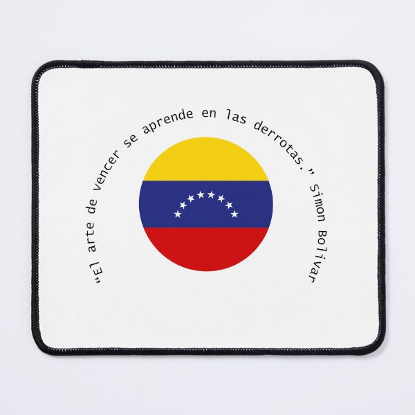 Item preview, Venezuelan Flag with Bolívar's Wisdom: Embrace Victory designed and sold by Carmen Gomez.