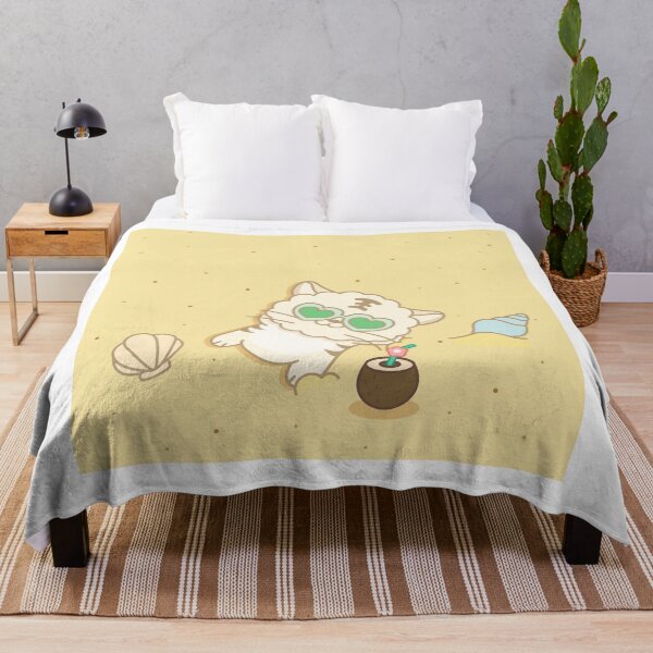 Item preview, Cute cat lying on the sand designed and sold by Planb StudioDesign.