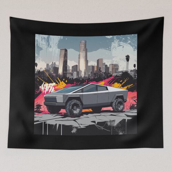 Item preview, Tesla Cybertruck Cyber Truck SUV Poster Art designed and sold by StreetRydz.
