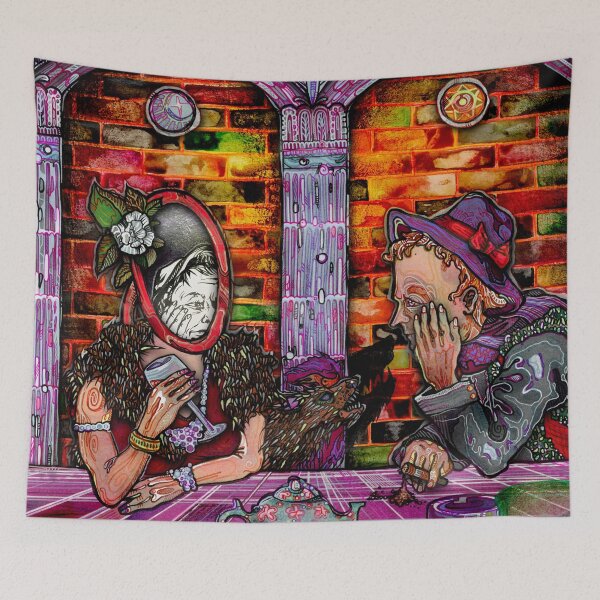 Item preview, Steppenwolf Illustration, Chapter V. A4 drawing, mixed media. designed and sold by Mishelle-Sherri.