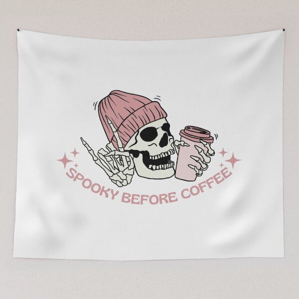 Item preview, Spooky Before Coffee Skeleton designed and sold by Samantha Trego.