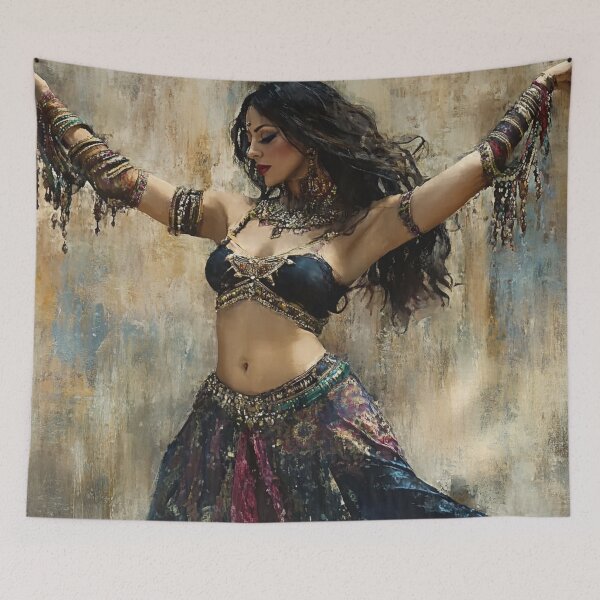 Item preview, The Belly Dancer, dancer, exotic, woman, feminine, goddess, jewels, mystic designed and sold by ANotiontoKnit.