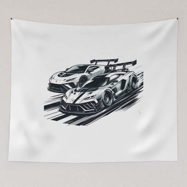 Item preview, Car Racing Sport Lover Exotic Supercar Enthusiast Turbo Race designed and sold by farhanhafeez.