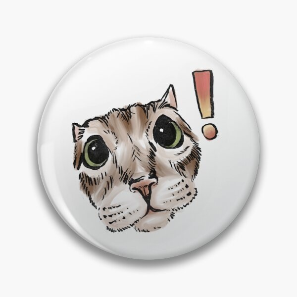 Item preview, Woah! Surprised Cat Sticker designed and sold by Tasiarty.