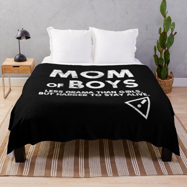 Item preview, Mom Of Boys Less Drama Than Girls Best Mom Ever Mother Of Sons designed and sold by farhanhafeez.