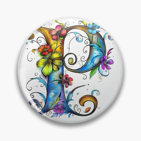 Item preview, Whimsical Monogram Letter P designed and sold by Boddicca.