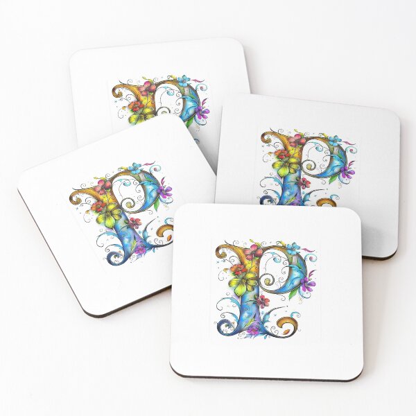 Item preview, Whimsical Monogram Letter P designed and sold by Boddicca.