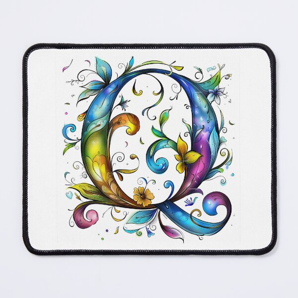Item preview, Whimsical Monogram Letter Q designed and sold by Boddicca.