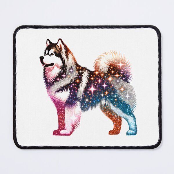 Item preview, Alaskan Malamute Glitter Silhouette designed and sold by TheAnimalZ00.