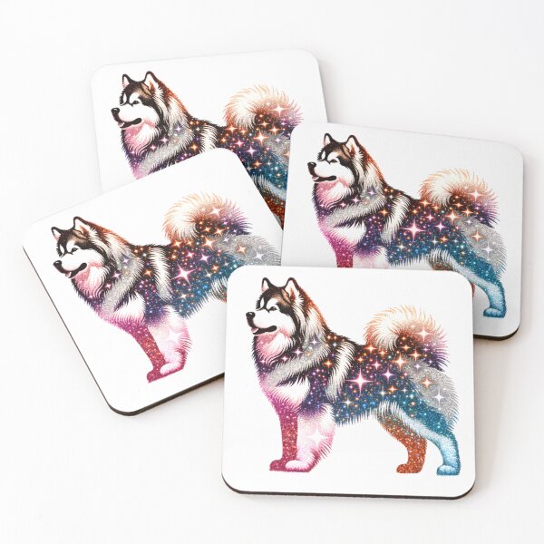 Item preview, Alaskan Malamute Glitter Silhouette designed and sold by TheAnimalZ00.